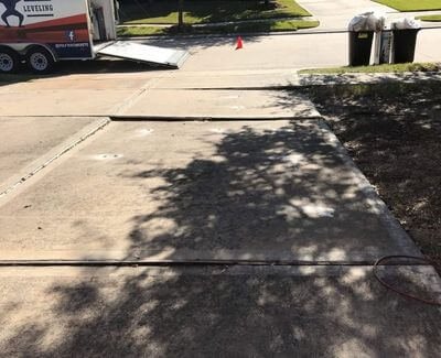 Uneven driveway